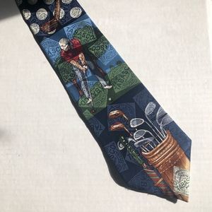 A Tabasco Tie!! Golf Scene Mostly blues and red
